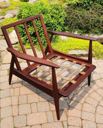 REFINISHED Danish Mid Century Modern Teak Lounge Chair will get NEW CUSHIONS 8