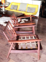 REFINISHED Danish Mid Century Modern Teak Lounge Chair will get NEW CUSHIONS 11