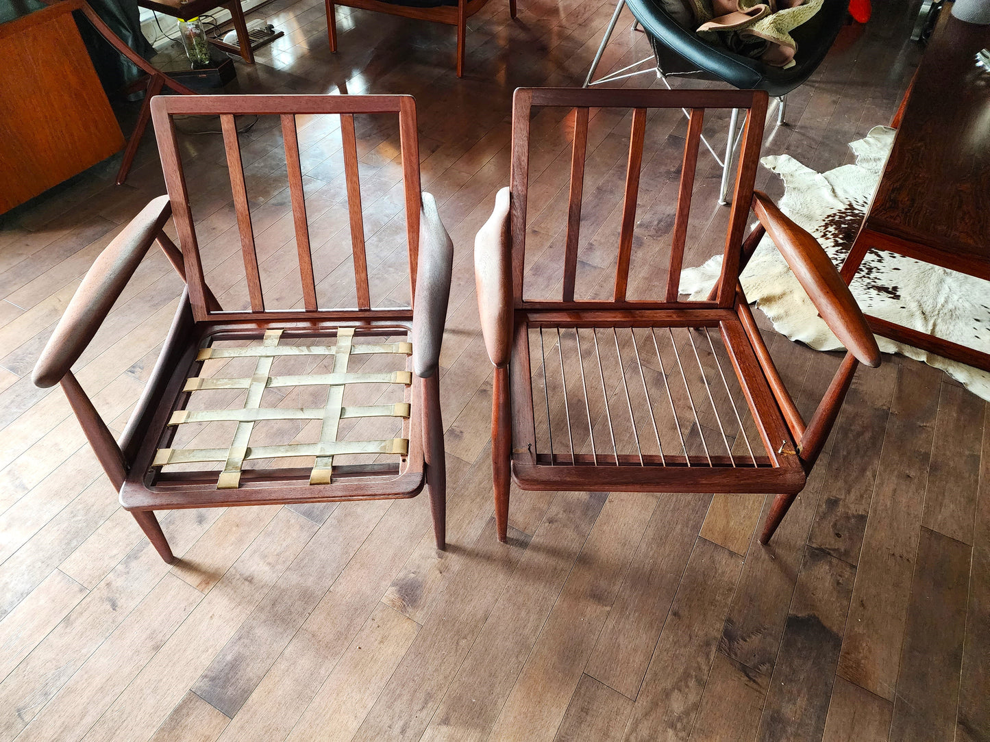 REFINISHED Danish Mid Century Modern Teak Lounge Chair will get NEW CUSHIONS