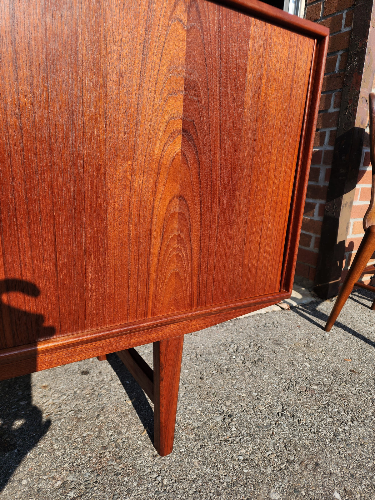 REFINISHED Danish Mid Century Modern Teak Sideboard by E.W. Bach 65