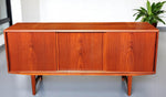 REFINISHED Danish Mid Century Modern Teak Sideboard by E.W. Bach 65