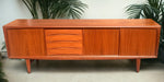 REFINISHED Danish Mid Century Modern Teak Sideboard by Gunni Omann for ACO, 95