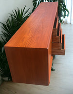 REFINISHED Danish Mid Century Modern Teak Sideboard by Gunni Omann for ACO, 95