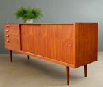 REFINISHED Danish Mid Century Teak Sideboard by Kai Kristiansen 71