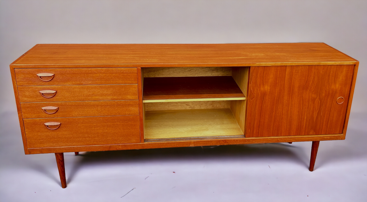 REFINISHED Danish Mid Century Teak Sideboard by Kai Kristiansen 71