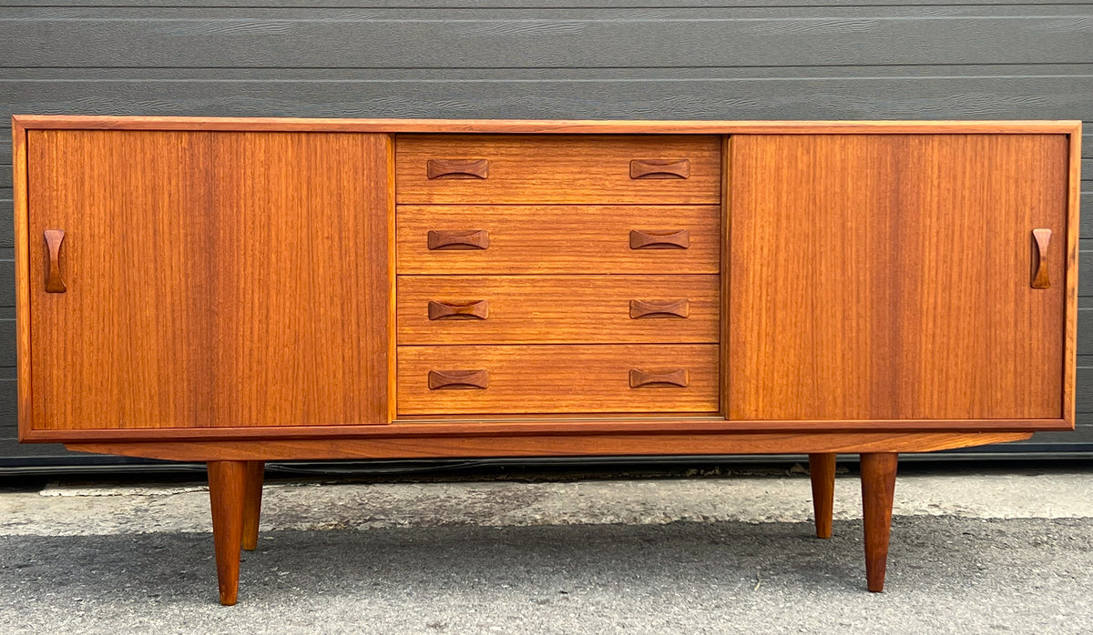 REFINISHED Danish MCM Teak Sideboard by IB Kofod-Larsen for Clausen & Son