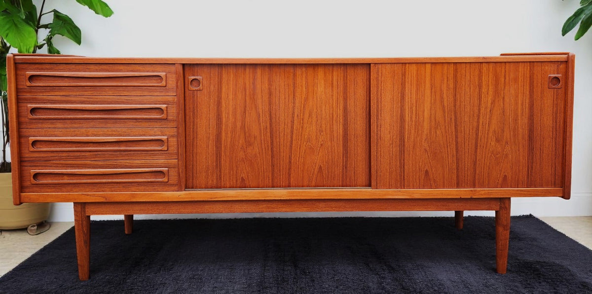 REFINISHED Danish MCM Teak Sideboard by Johannes Andersen for Uldum 79