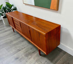 REFINISHED Danish Mid Century Modern Teak Sideboard by Gunni Omann 94.5