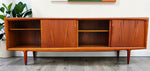 REFINISHED Danish Mid Century Modern Teak Sideboard by Gunni Omann 94.5