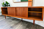 REFINISHED Danish Mid Century Modern Teak Sideboard by Gunni Omann 94.5