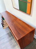 REFINISHED Danish Mid Century Modern Teak Sideboard by Gunni Omann 94.5