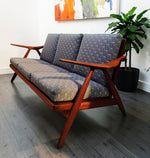 RESTORED Danish MCM Teak Sofa  by Arne Hovmand-Olsen for Mogen Kold 1