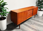 REFINISHED Danish Mid Century Teak Credenza Buffet by Steens 6 ft Narrow 10