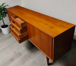REFINISHED Danish Mid Century Teak Credenza Buffet by Steens 6 ft Narrow 9