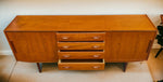 REFINISHED Danish Mid Century Teak Sideboard Credenza Buffet 72