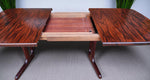Danish Mid Century Modern Rosewood Table Self storing, 65