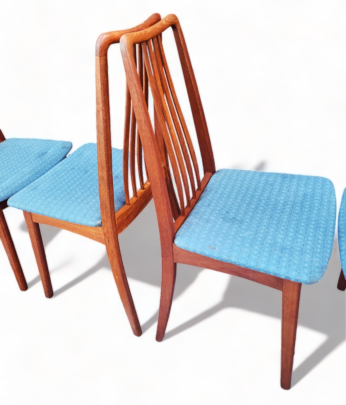 Choose Fabric***6 RESTORED Danish Mid Century Modern Teak Chairs by A.Jensen for Holstebro