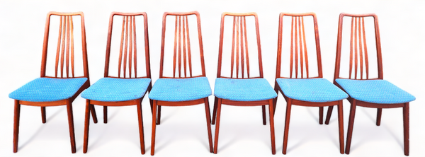 Choose Fabric***6 RESTORED Danish Mid Century Modern Teak Chairs by A.Jensen for Holstebro