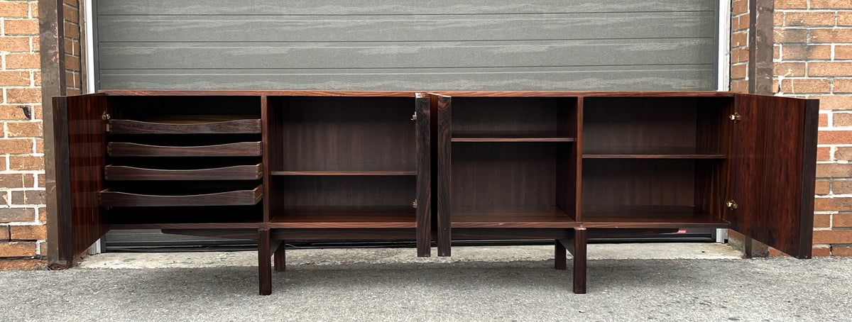 Will be REFINISHED Danish Mid Century Modern Rosewood Sideboard by Ib Kofod Larsen 90.5