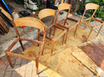 4 REFINISHED Danish Mid Century Modern Teak Chairs by Jydsk 11