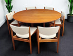 Danish MCM Teak Table by P.Hvidt & O.Mölgaard-Nielsen & 6 chairs by Finn Juhl for France & Søn 8