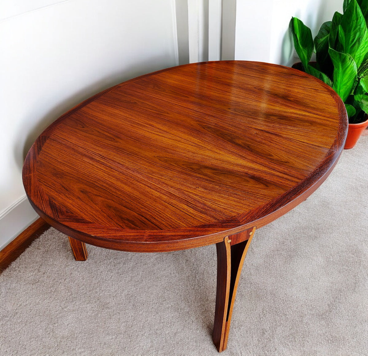 REFINISHED Danish MCM Rosewood Table by Sven Ellekaer for Heltborg 64