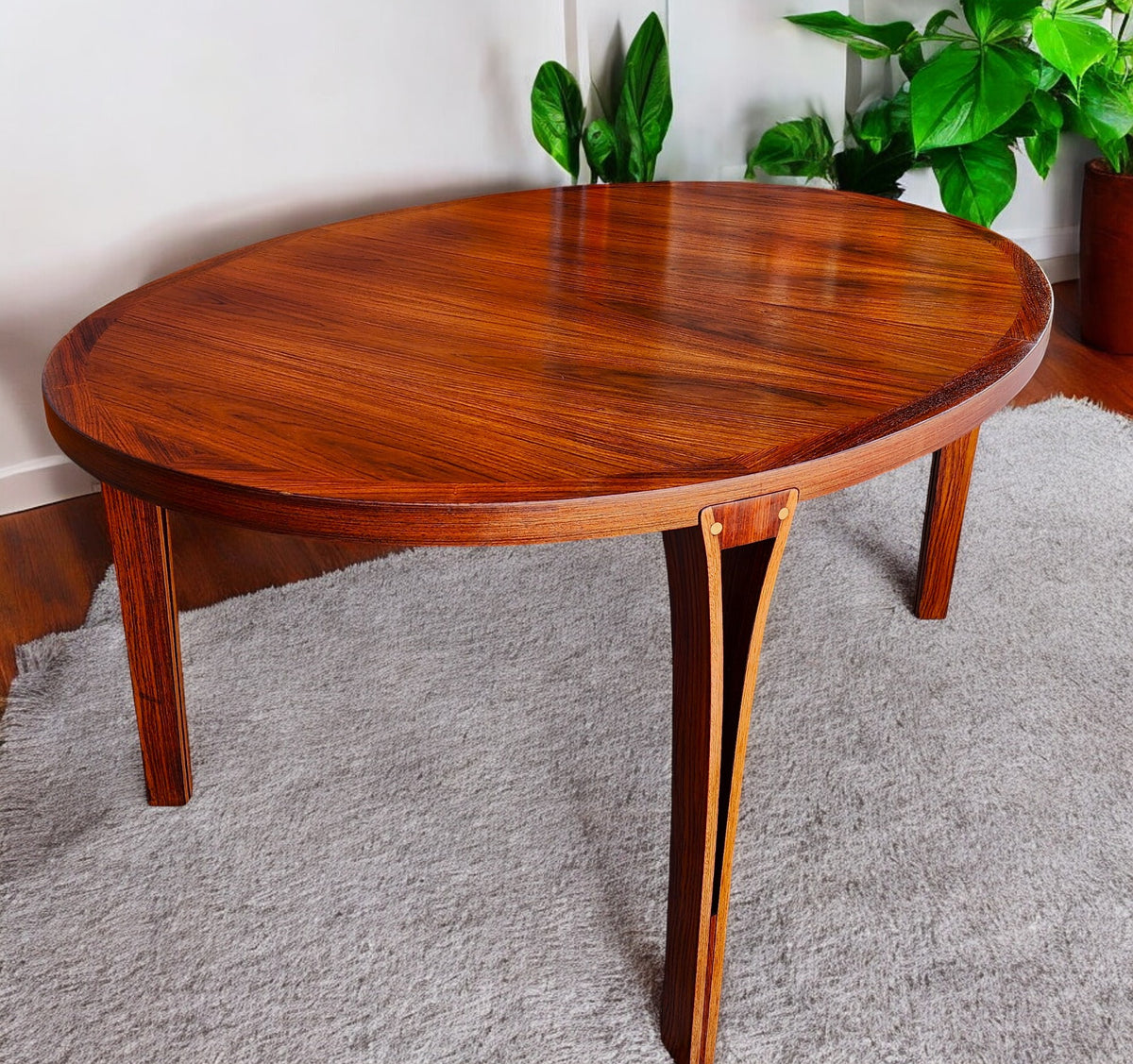 REFINISHED Danish MCM Rosewood Table by Sven Ellekaer for Heltborg 64
