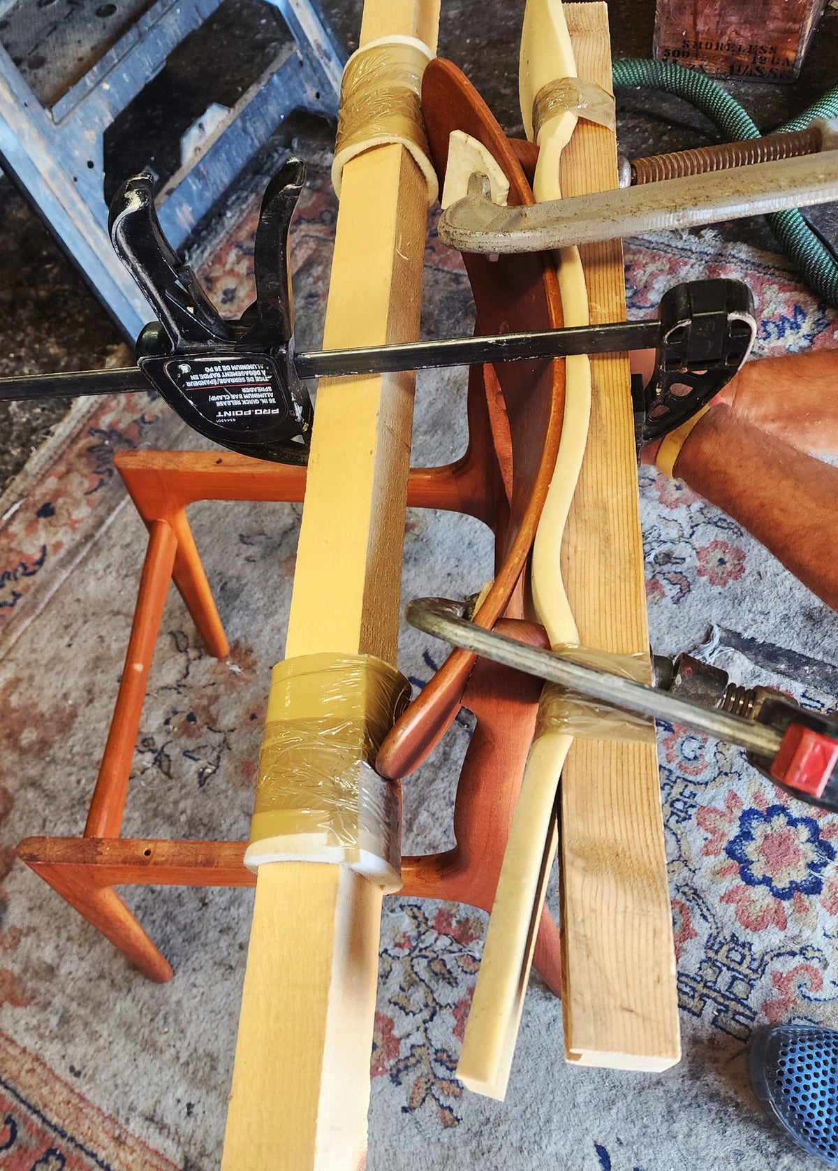 6 RESTORED REUPHOLSTERED Danish MCM Teak Chairs by Schønning & Elgaard
