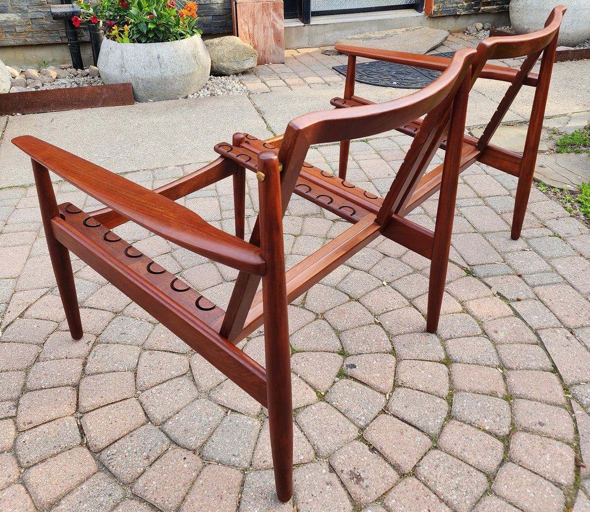 Choose Fabric! REFINISHED Danish MCM Teak Two-Seater Sofa by Arne Vodder for Glostrup