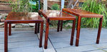 RESTORED Danish Mid Century Modern Rosewood Nesting Tables, Set of 3, model 387 4