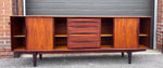 REFINISHED Danish Mid Century Modern Rosewood Sideboard by A.Vodder for Dyrlund 86.5