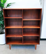RESTORED Danish Mid Century Modern Rosewood Bookcase, 43