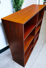RESTORED Danish Mid Century Modern Rosewood Bookcase, 43