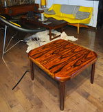 REFINISHED Danish Mid Century Modern Rosewood Coffee or Accent Table 1