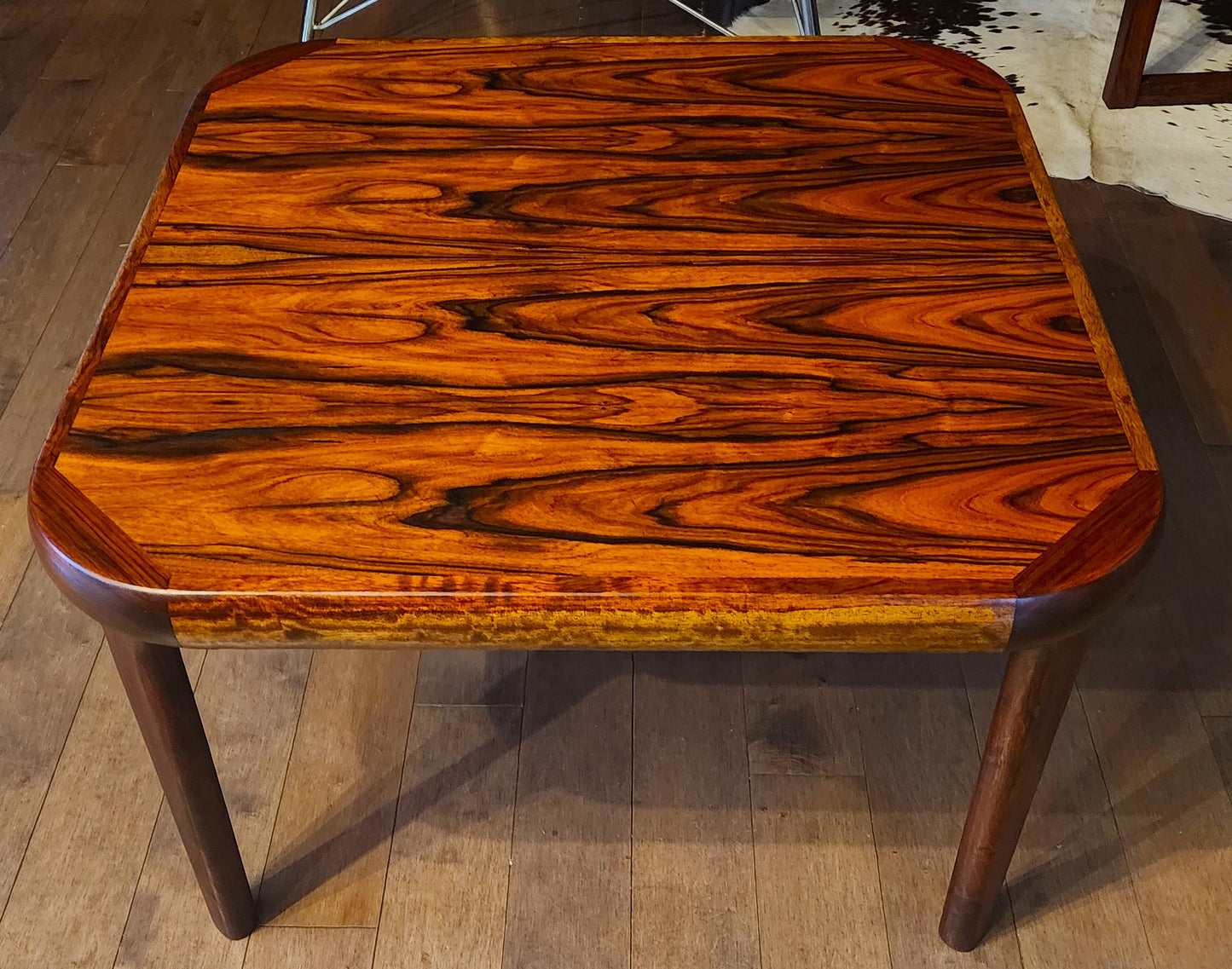 REFINISHED Danish Mid Century Modern Rosewood Coffee or Accent Table