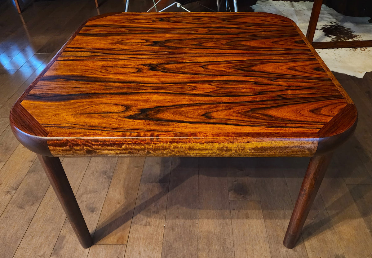 REFINISHED Danish Mid Century Modern Rosewood Coffee or Accent Table