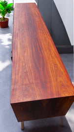 REFINISHED Danish Mid Century Modern Rosewood Credenza 94