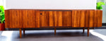 REFINISHED Danish Mid Century Modern Rosewood Credenza 94