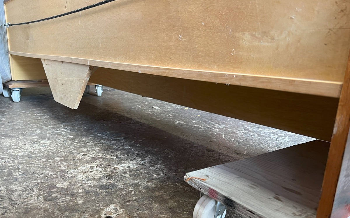 REFINISHED Danish Mid Century Modern Rosewood Console 87