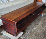 REFINISHED Danish Mid Century Modern Rosewood Console 87