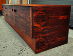 REFINISHED Danish Mid Century Modern Rosewood Console 87