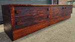 REFINISHED Danish Mid Century Modern Rosewood Console 87