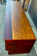 REFINISHED Danish Mid Century Modern Rosewood Console 87