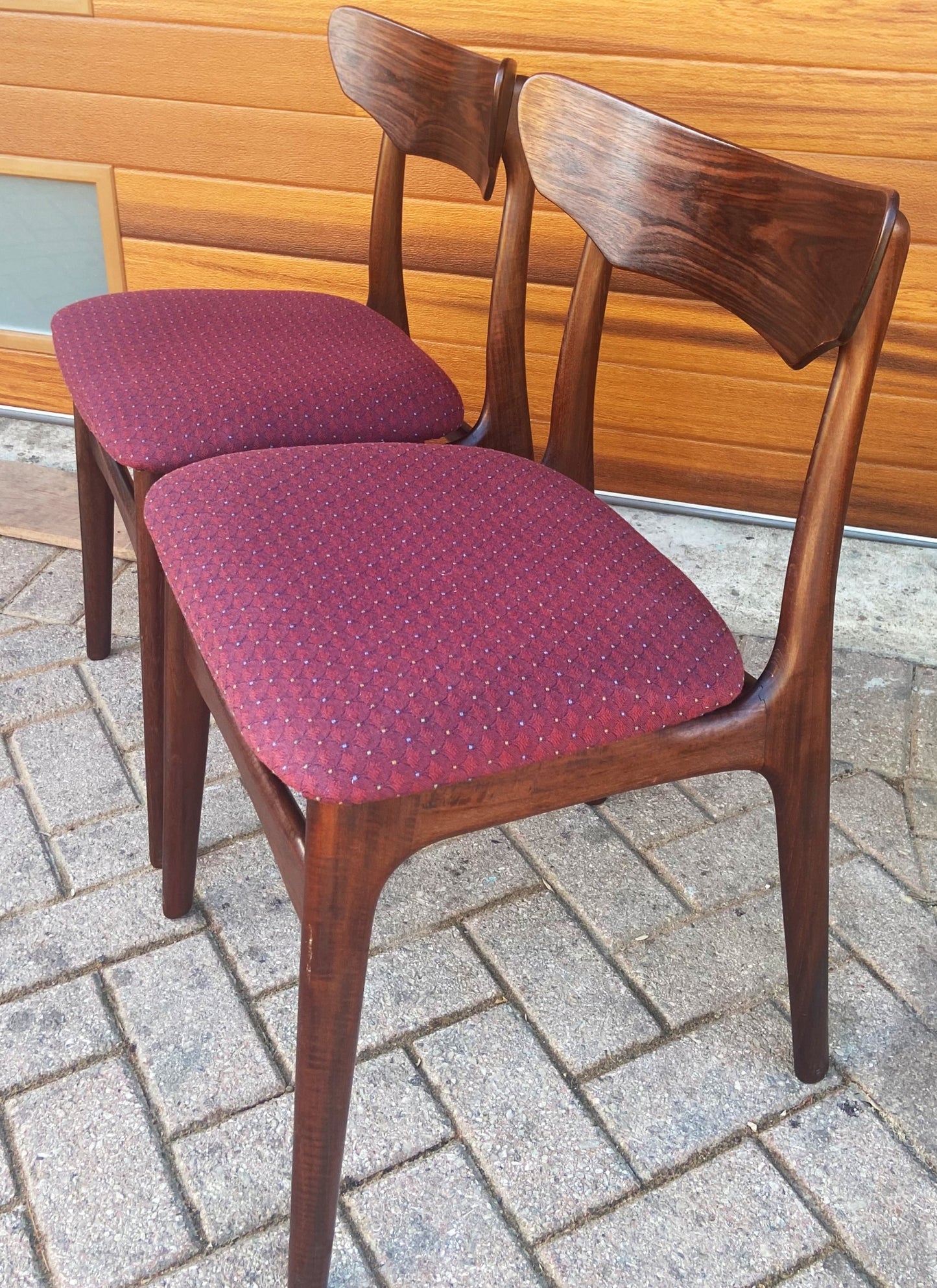 4+2 RESTORED Danish Mid Century Modern Brazilian Rosewood Dining Chairs