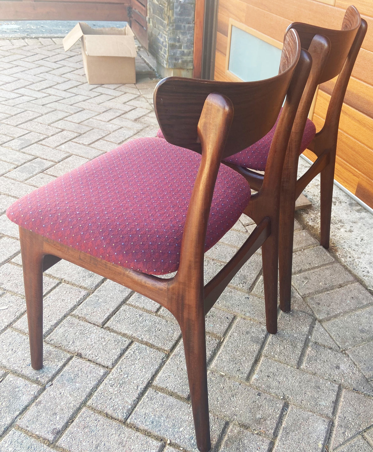 4+2 RESTORED Danish Mid Century Modern Brazilian Rosewood Dining Chairs