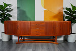 REFINISHED Danish MCM Teak Sideboard HB20 by J. Andersen for Hans Beech  94.5