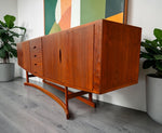 REFINISHED Danish MCM Teak Sideboard HB20 by J. Andersen for Hans Beech  94.5