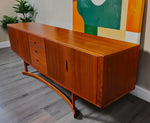 REFINISHED Danish MCM Teak Sideboard HB20 by J. Andersen for Hans Beech  94.5