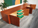 REFINISHED Danish MCM Teak Sideboard HB20 by J. Andersen for Hans Beech  94.5