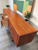 REFINISHED Danish MCM Teak Sideboard HB20 by J. Andersen for Hans Beech  94.5